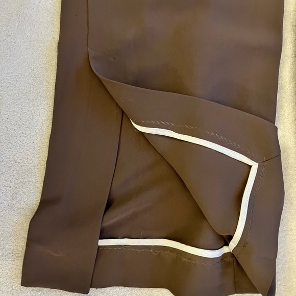 Zara Brown High Waisted Flowy Pants Size M - Picture 4 of 15